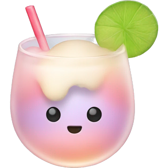 mochi with cocktail emoji