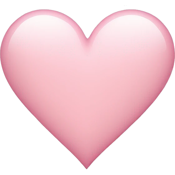light pink heart emoji