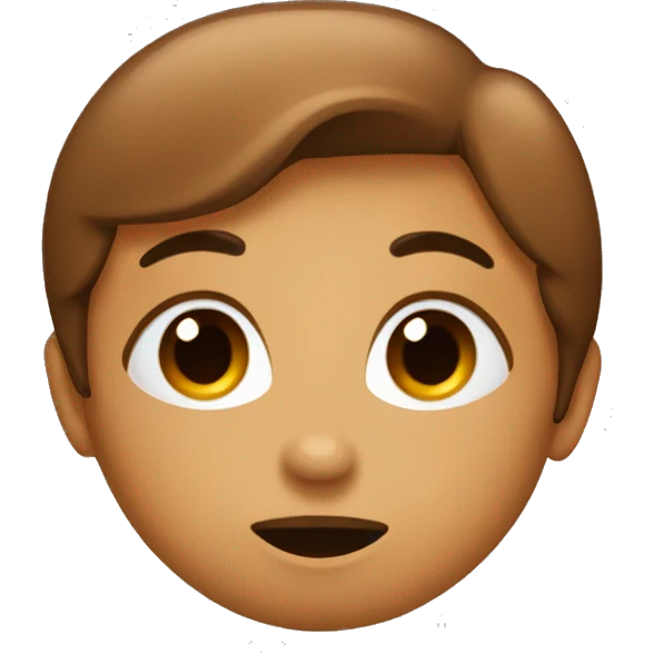 Kissy face with the brown heart emoji