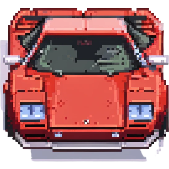 красная Lamborghini Countach, no background emoji