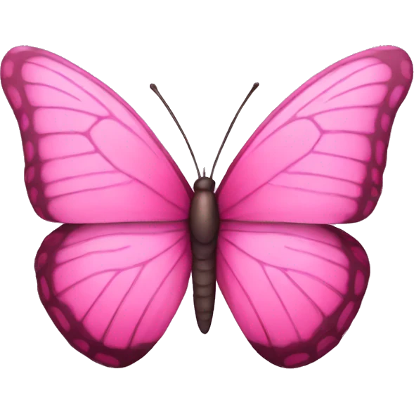 Pink butterfly  emoji