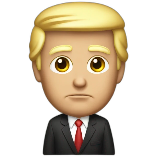 Trump on the justice us court emoji