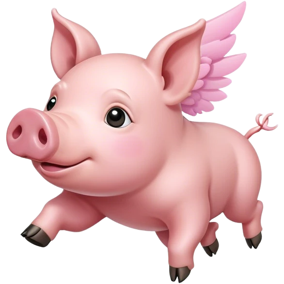 Flying miniature pig  emoji