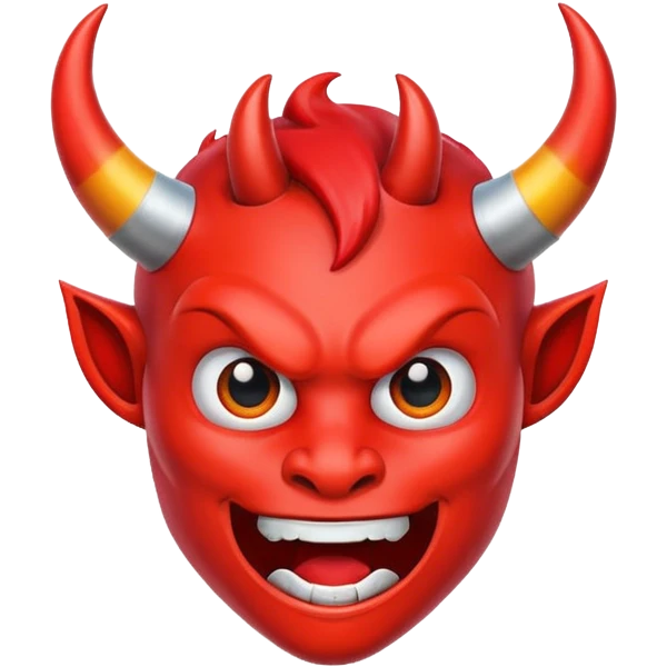 Red devil horn emoji