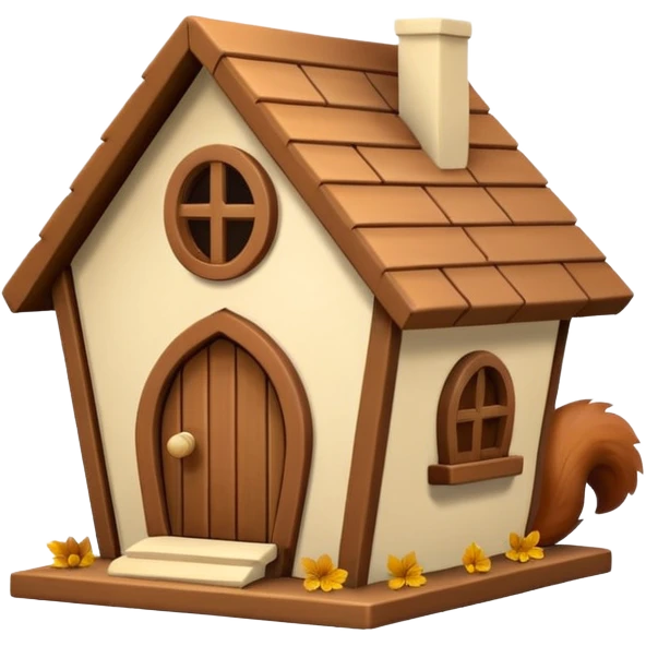 squirrel house emoji