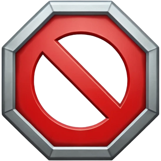 No Entry Symbol emoji