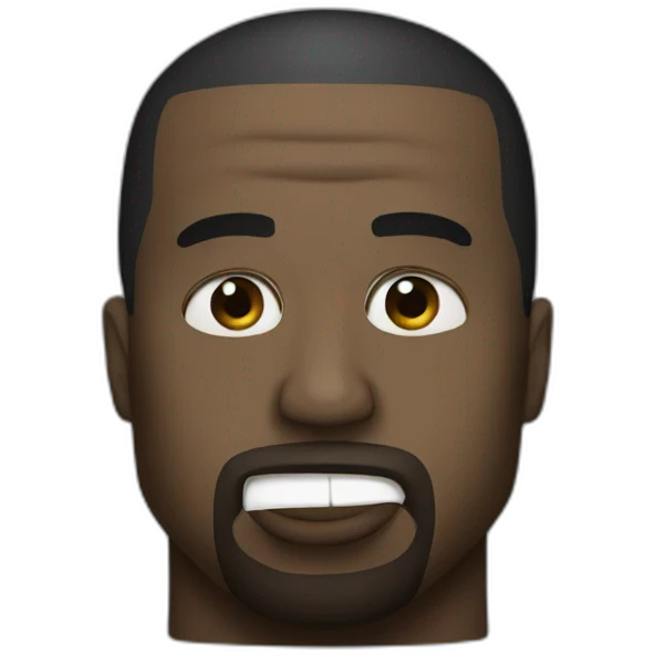 kanye west masked emoji