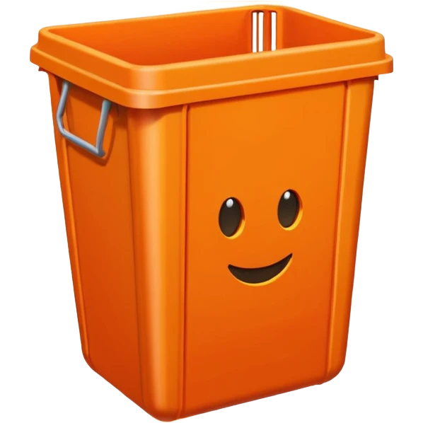 orange bin emoji