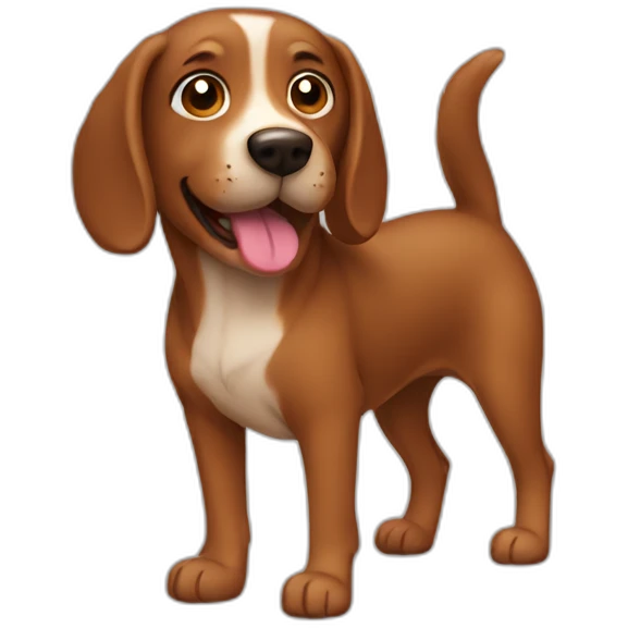 Brown dog emoji