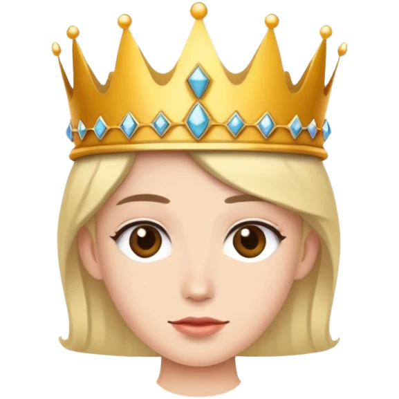 Wearing a crown emoji
