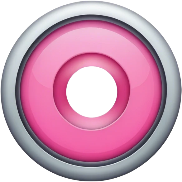 hollow pink circle plain emoji