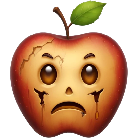 rotten apple emoji