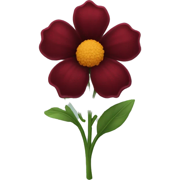 dark red flower emoji