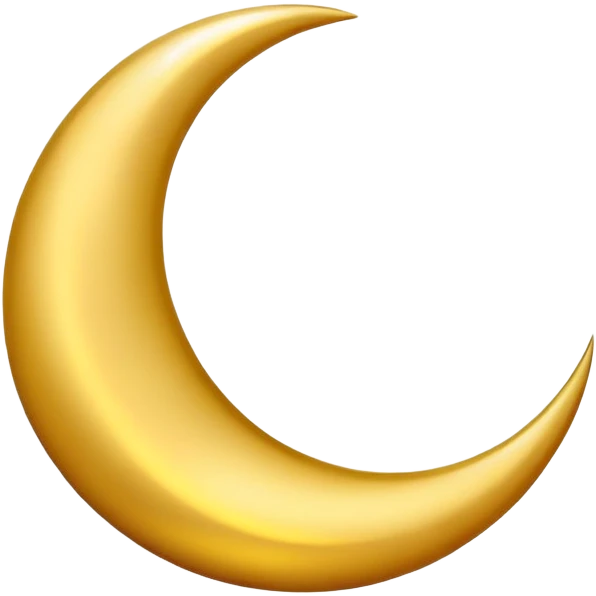 crescent moon emoji
