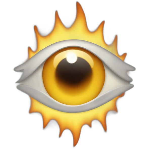 Smille flamme eye emoji