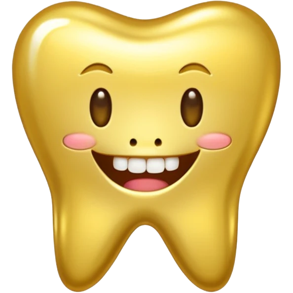 gold tooth no face emoji