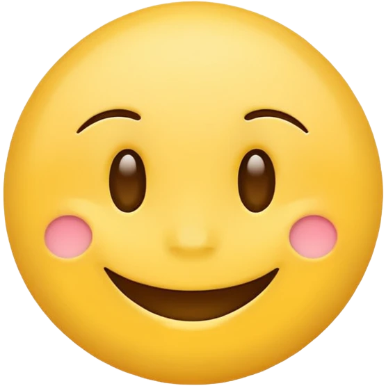 Create a hand drawn Smile reaction emoji for a new social media app emoji