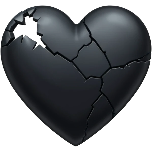 Black heartbreak emoji