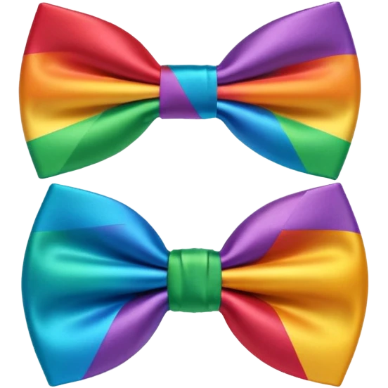 Rainbow bowtie emoji