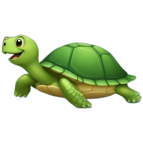 Smiling turtle emoji
