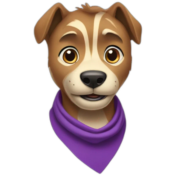 akela from the jungle book with a purple scout neckerchief emoji