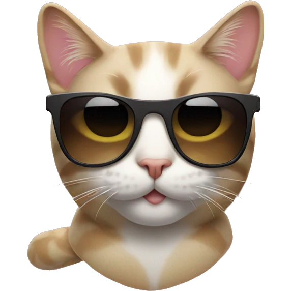 Cat with sunglasses emoji