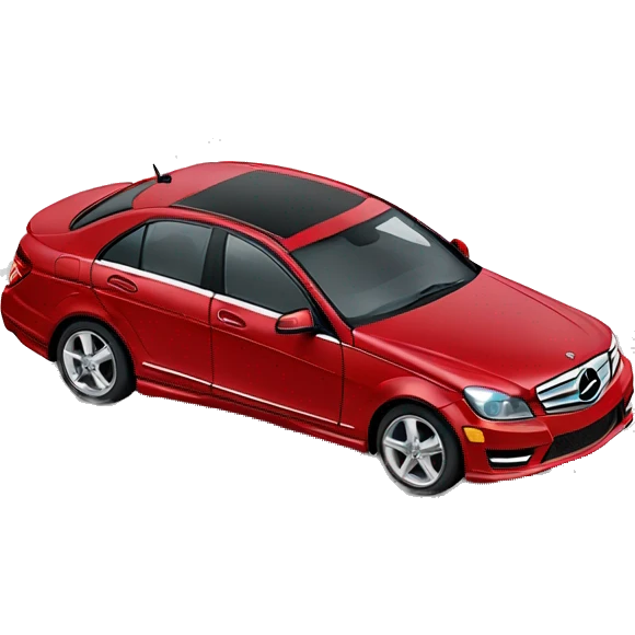 2011 red mercedes benz c300 emoji