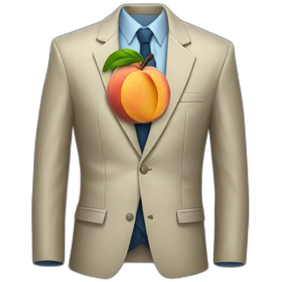 Peachtree in a jacket emoji