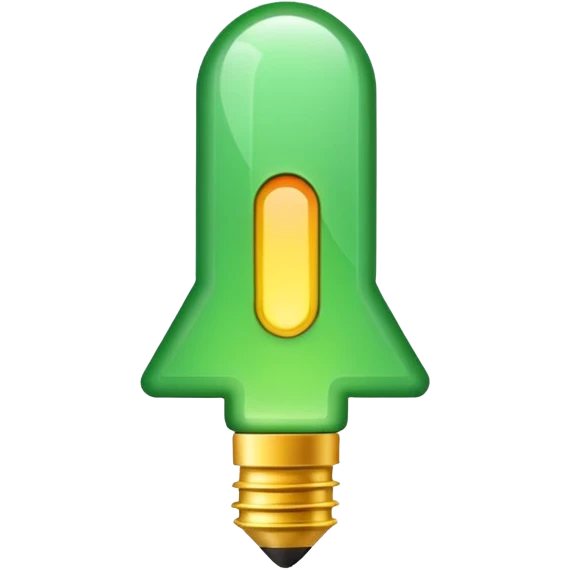 make exclamation sign inlight green color emoji emoji
