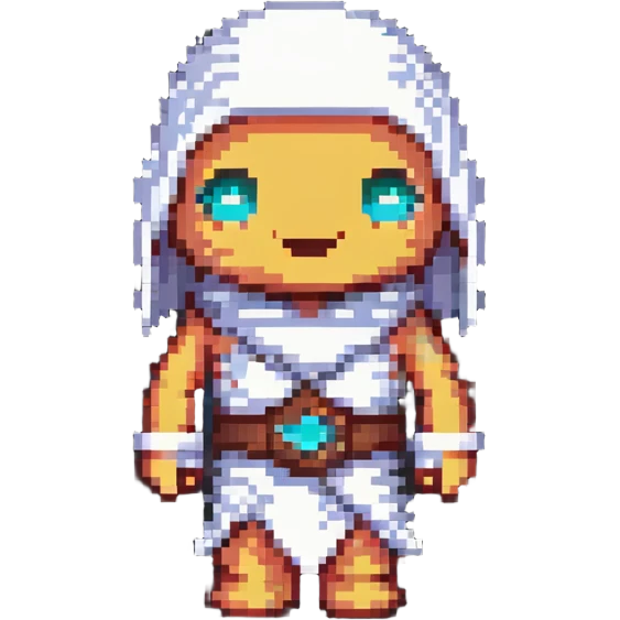 simple and cute mummy character emoji