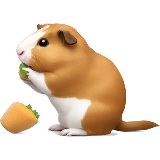 Guineapig eating emoji