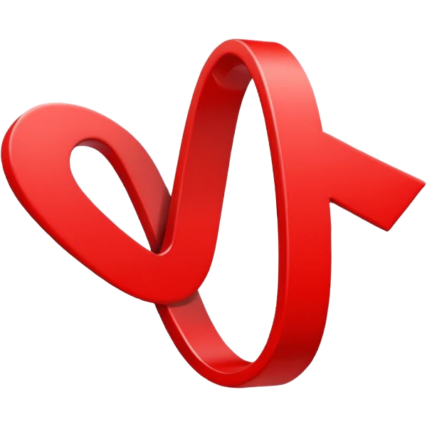 L red trading trending line and black background emoji