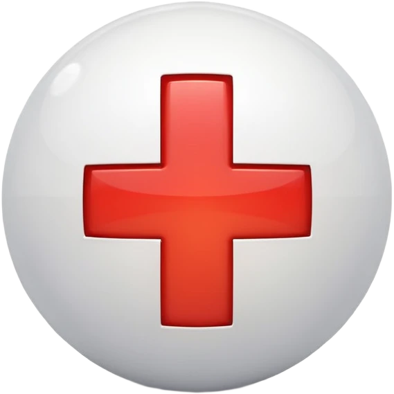 i want a white ball with a plus sign like the smash bros logo emoji