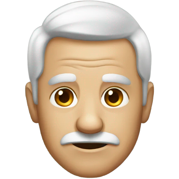 old man in black shirt emoji