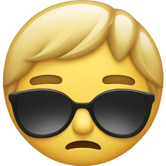 crying with sunglass emoji