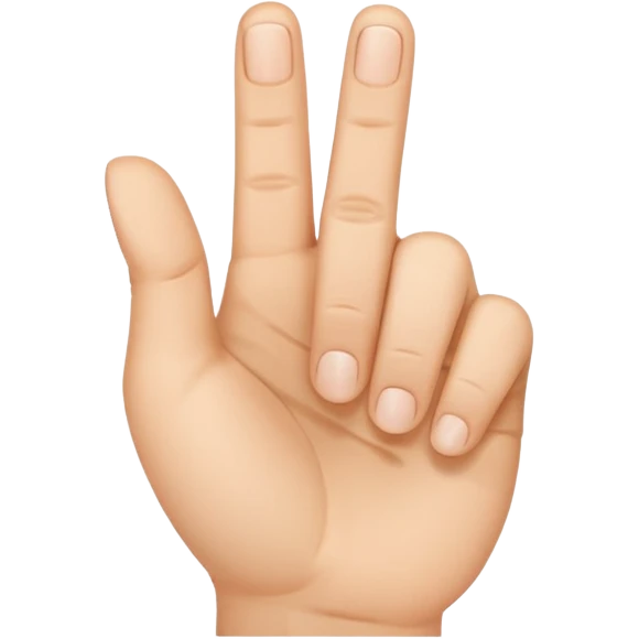 yvl hand sign with the thumb, the index finger and middle finger was ride up emoji
