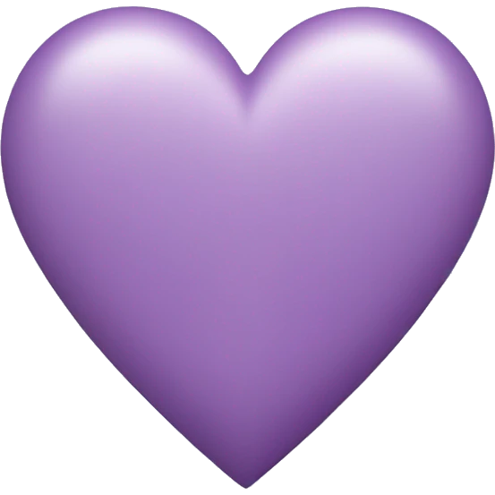 Light purple heart  emoji