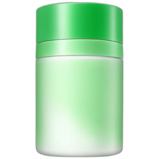 green  packaging of face cream emoji