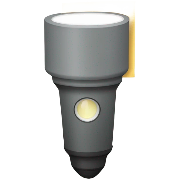 flashlight holding a Paper emoji