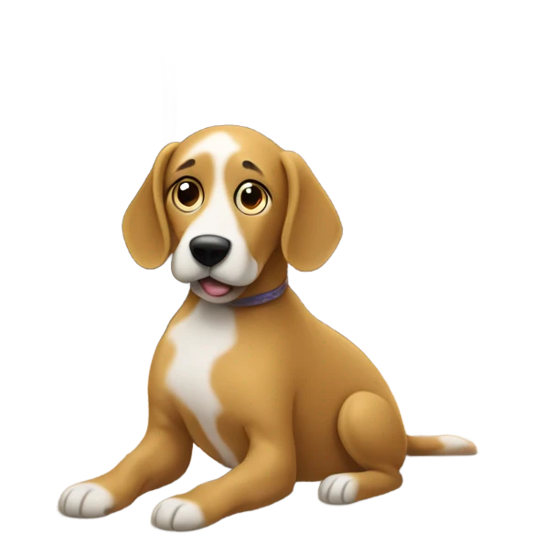 Dog inside house emoji
