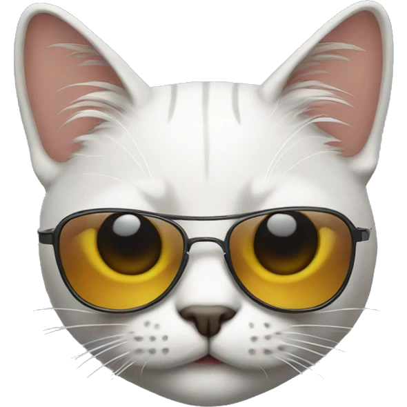 Cat with sunglasses emoji