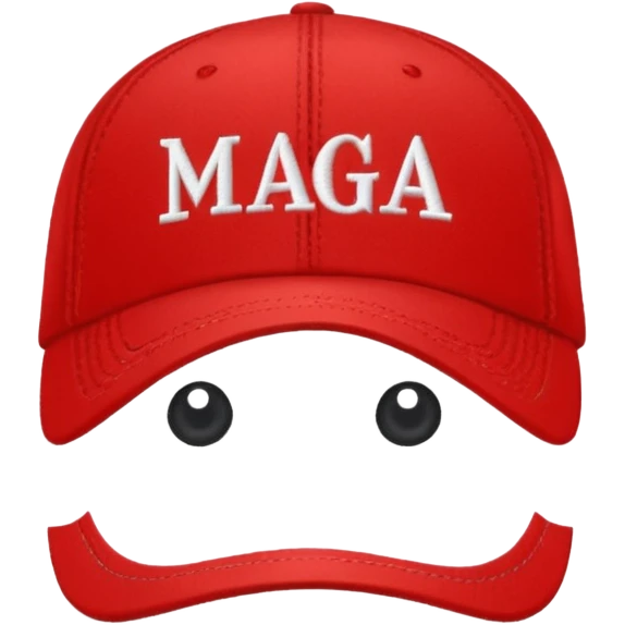 Hat with MAGA emoji