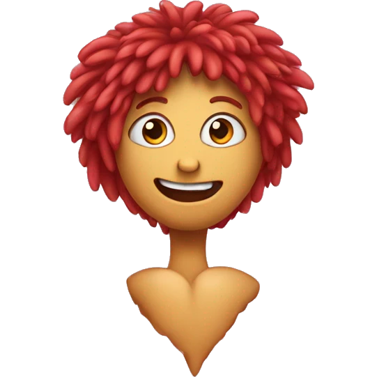 heart with hair emoji