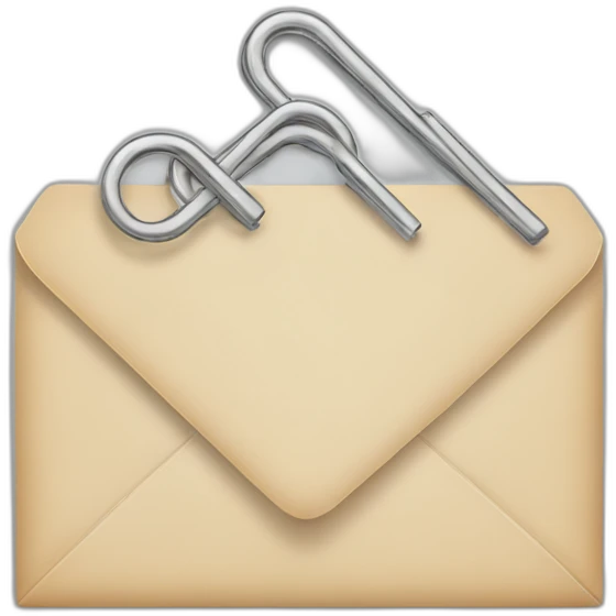 Windows email paper clip emoji