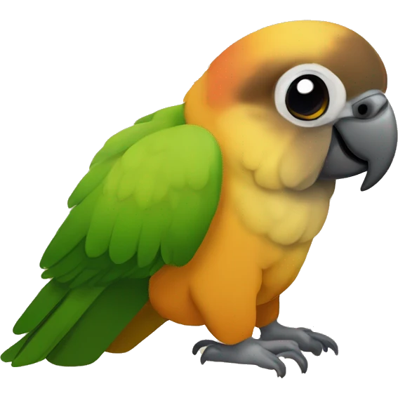 Cinnamon green cheeked conure emoji