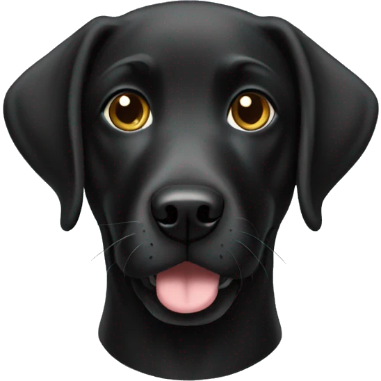 Black Labrador retriever  emoji
