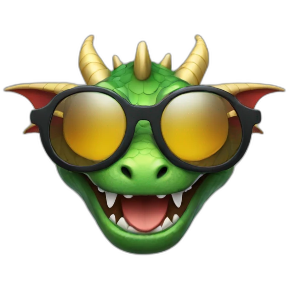 dragon with sunglasses emoji