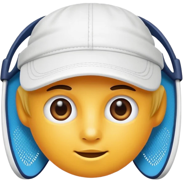 Tennis visor  emoji
