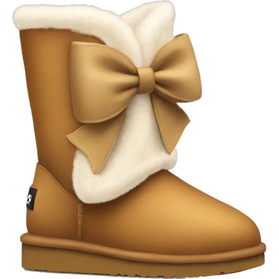 ugg boots with a bow  emoji
