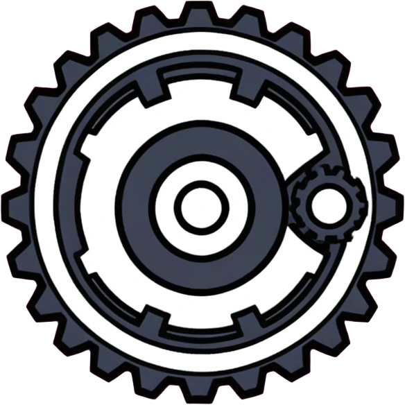 Pink setting gear emoji